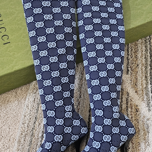 Gucci Womens Patterned Socks Boot - Picture 4 of 4